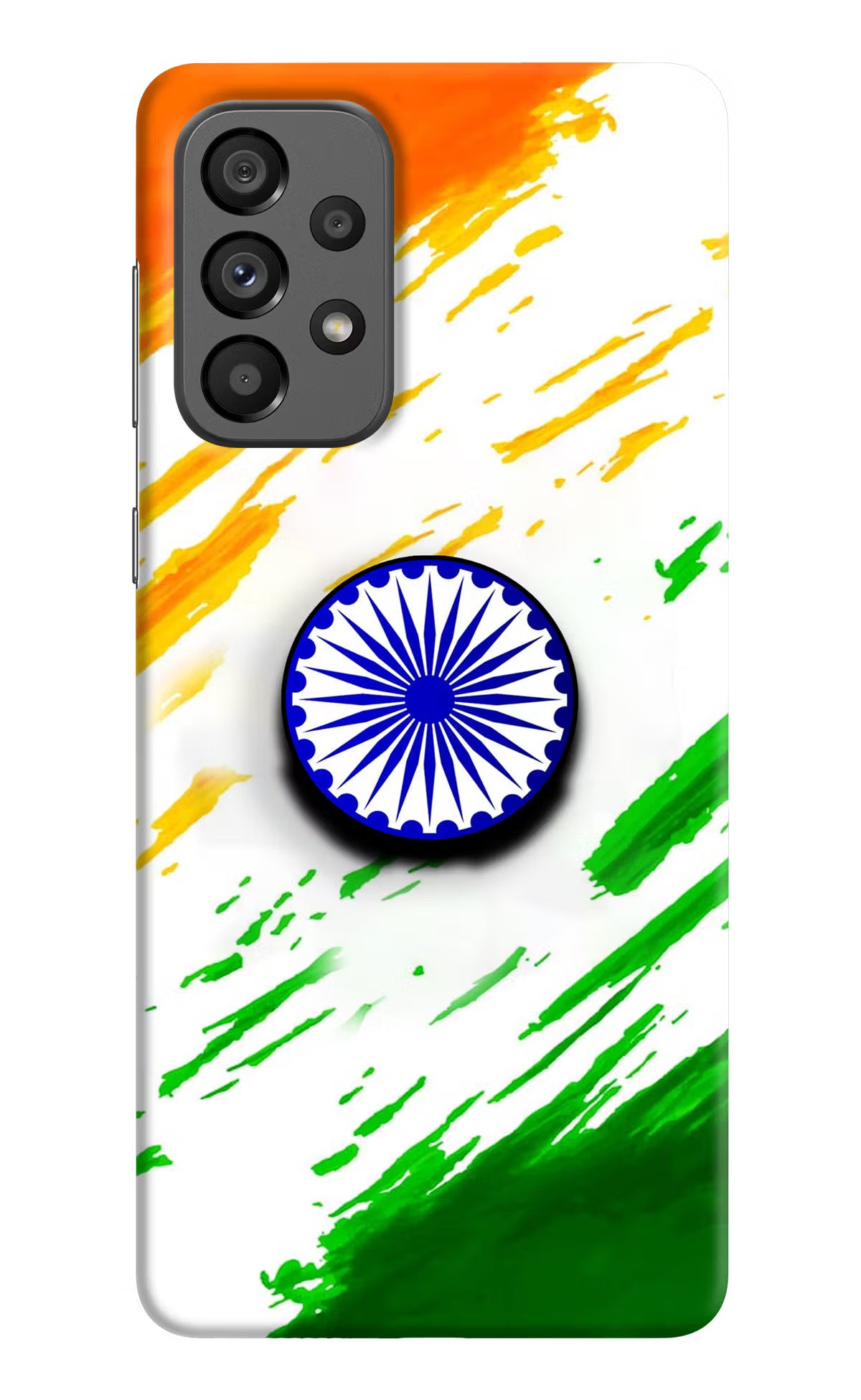 Indian Flag Ashoka Chakra Samsung A73 5G Pop Case by Casekaro