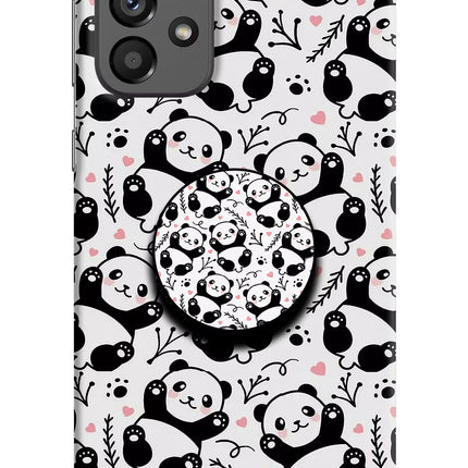 Cute Panda Samsung A73 5G Pop Case by Casekaro