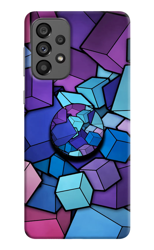 Cubic Abstract Samsung A73 5G Pop Case by Casekaro