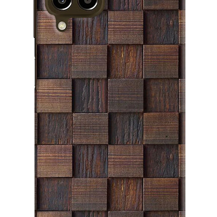 Wooden Cube Design Samsung M33 5G Hard Case Back Cover by Casekaro