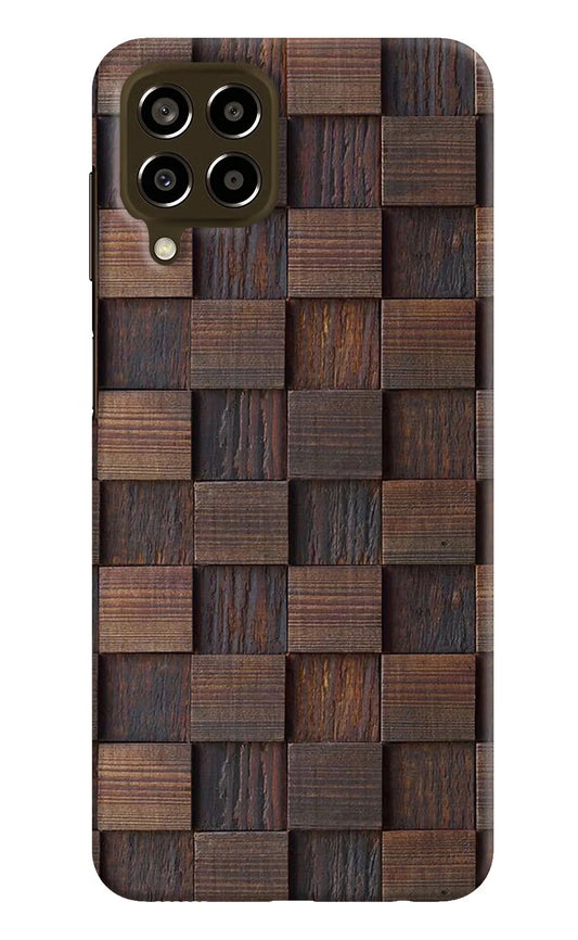 Wooden Cube Design Samsung M33 5G Hard Case Back Cover by Casekaro