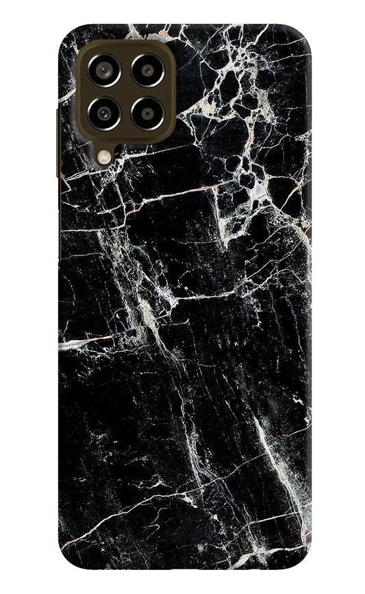 Black Marble Texture Samsung M33 5G Hard Case Back Cover by Casekaro