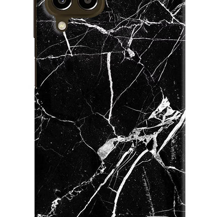 Black Marble Pattern Samsung M33 5G Hard Case Back Cover by Casekaro