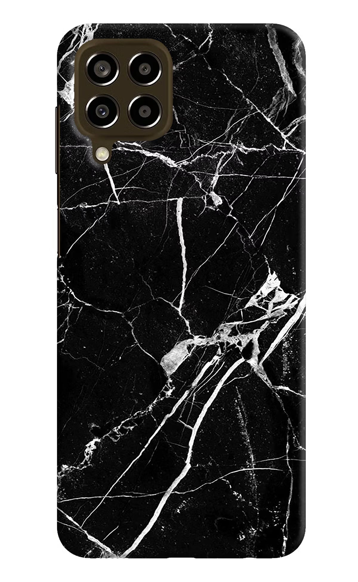 Black Marble Pattern Samsung M33 5G Hard Case Back Cover by Casekaro