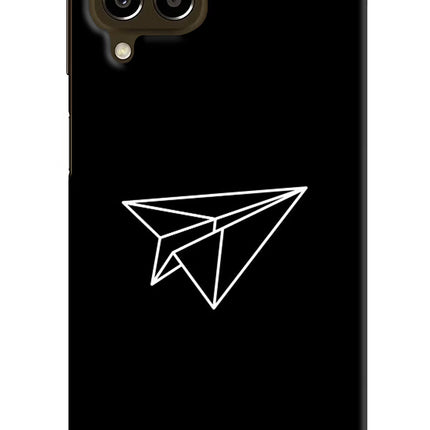 Paper Plane White Samsung M33 5G Hard Case Back Cover by Casekaro