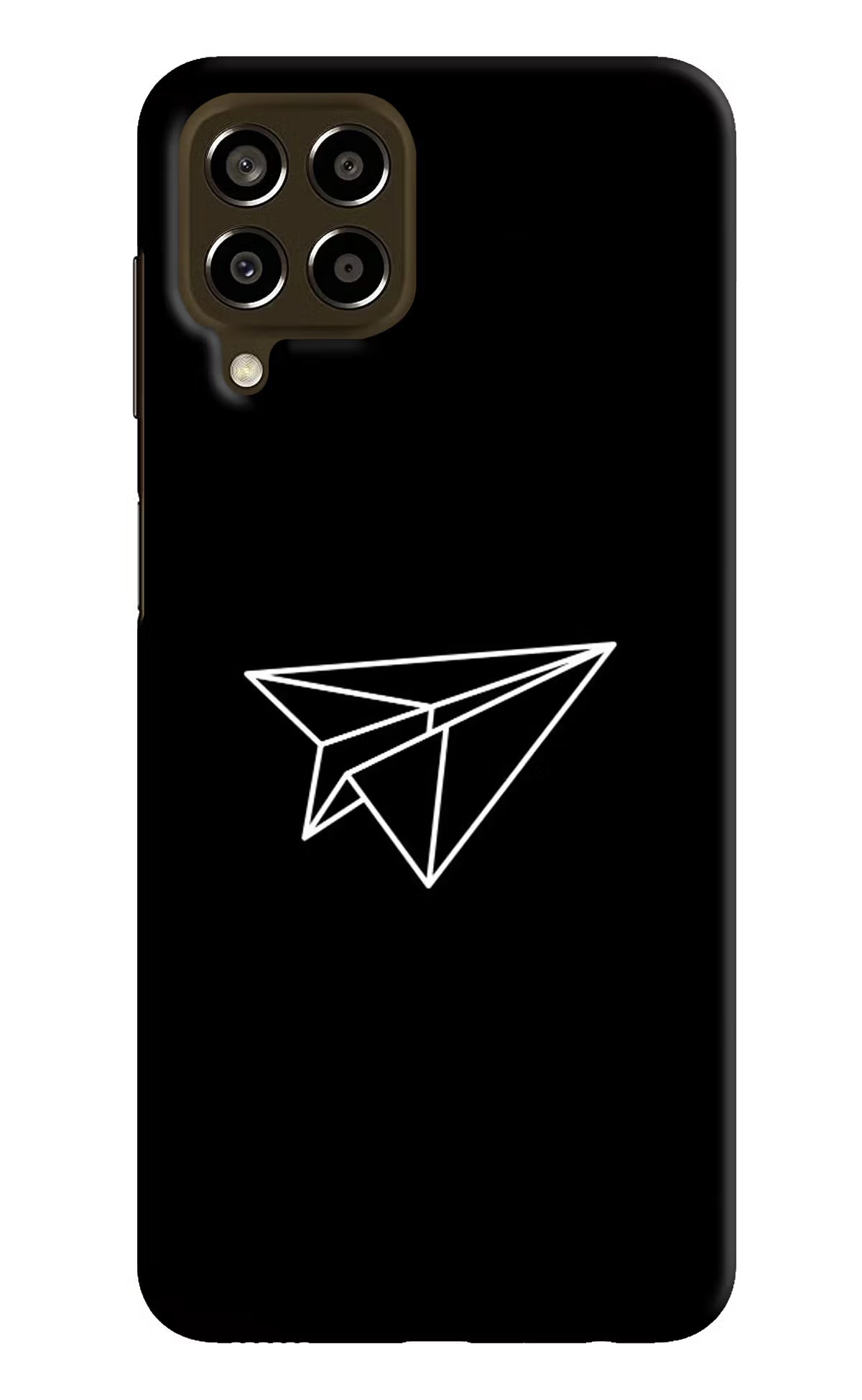 Paper Plane White Samsung M33 5G Hard Case Back Cover by Casekaro