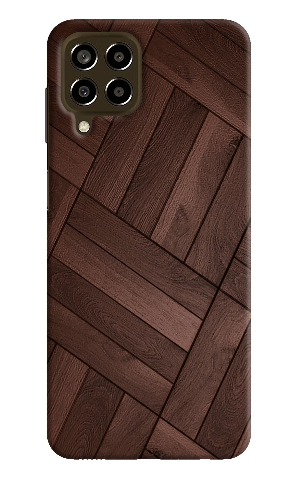 Wooden Texture Design Samsung M33 5G Hard Case Back Cover by Casekaro