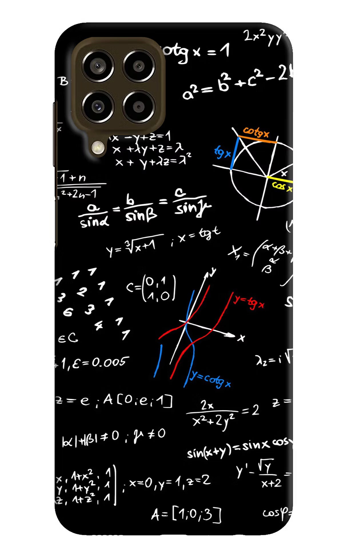 Mathematics Formula Samsung M33 5G Hard Case Back Cover by Casekaro