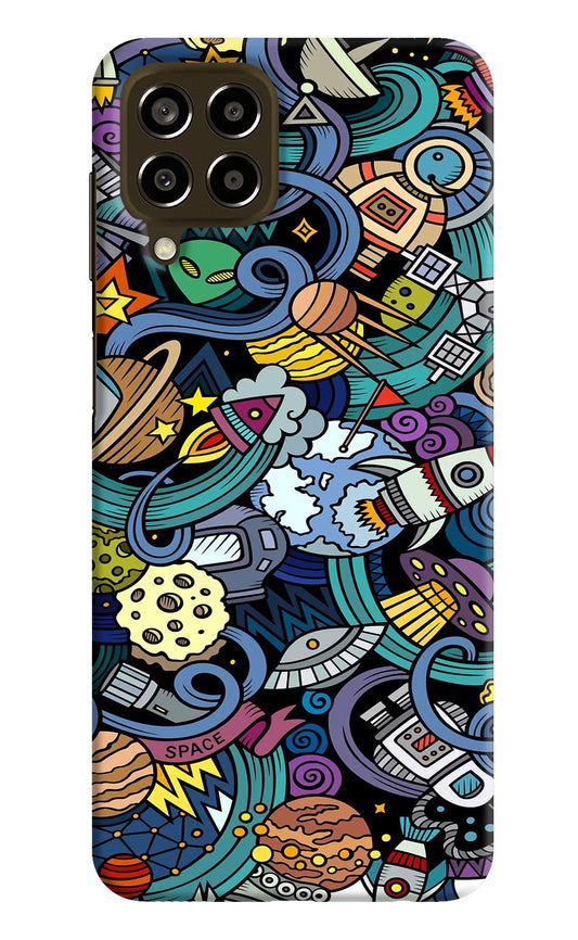Space Abstract Samsung M33 5G Hard Case Back Cover by Casekaro