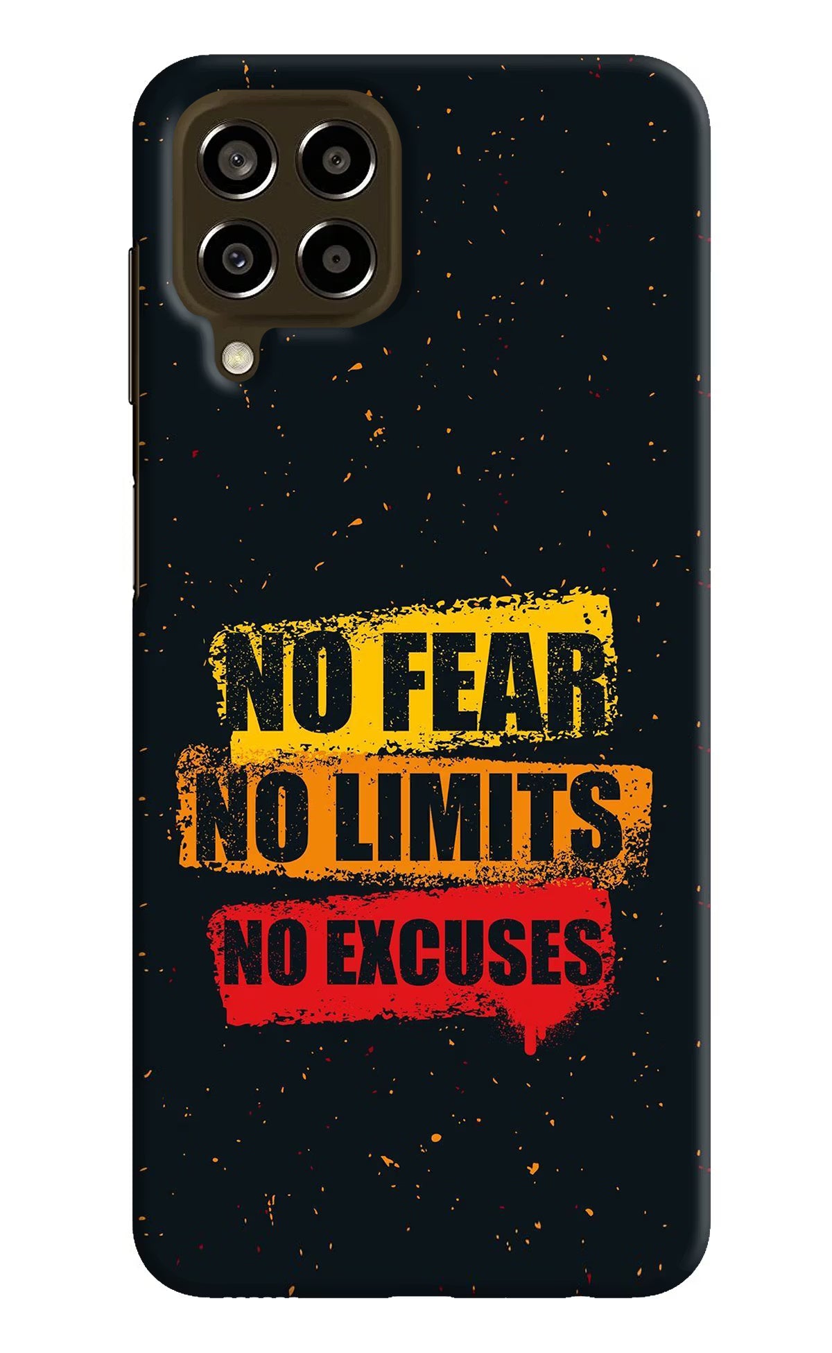 No Fear No Limits No Excuse Samsung M33 5G Hard Case Back Cover by Casekaro
