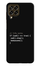 Life Motto Code Samsung M33 5G Hard Case Back Cover by Casekaro