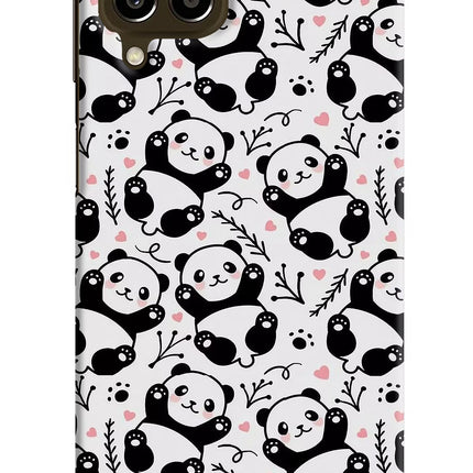 Cute Panda Samsung M33 5G Hard Case Back Cover by Casekaro