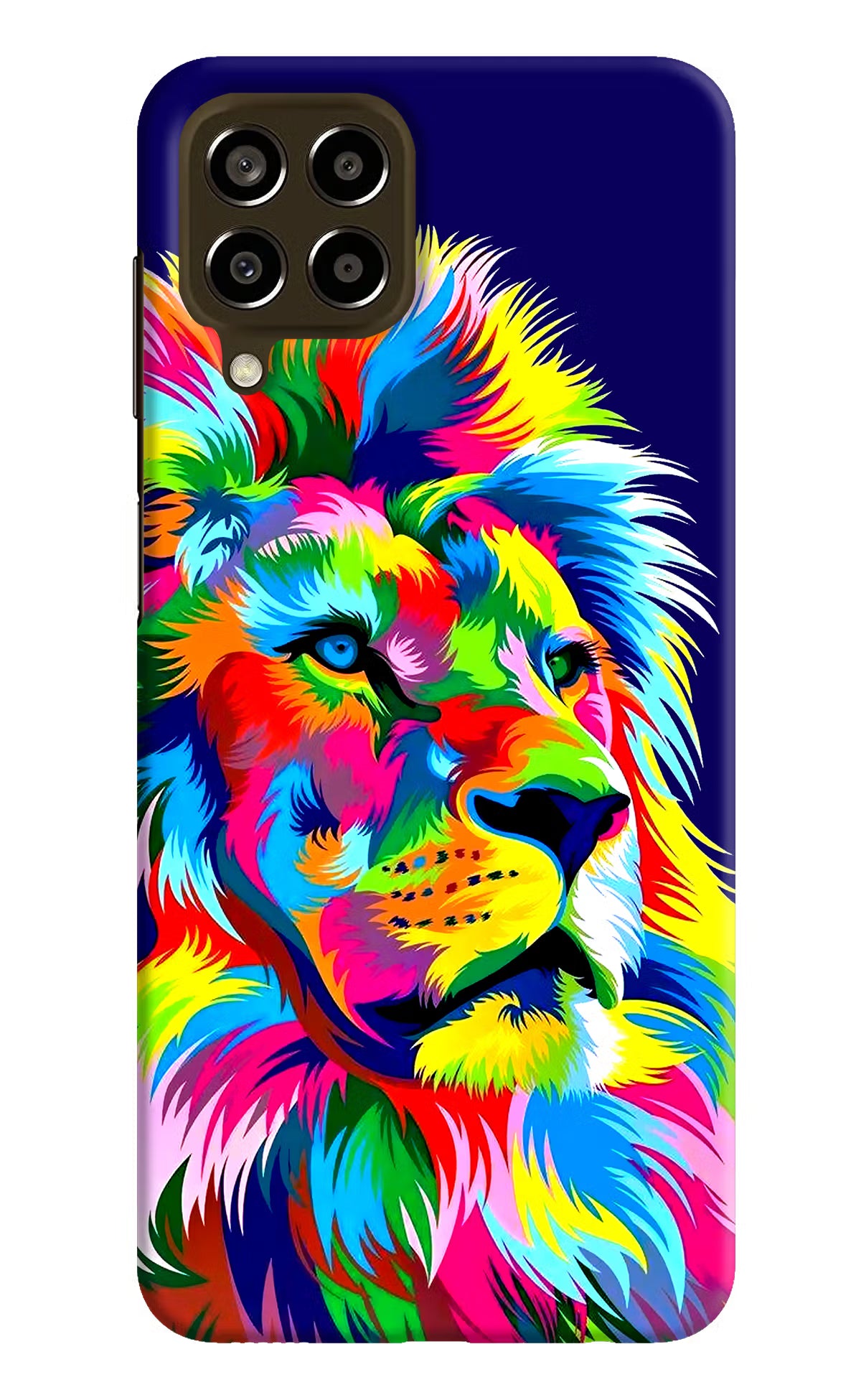 Vector Art Lion Samsung M33 5G Hard Case Back Cover by Casekaro