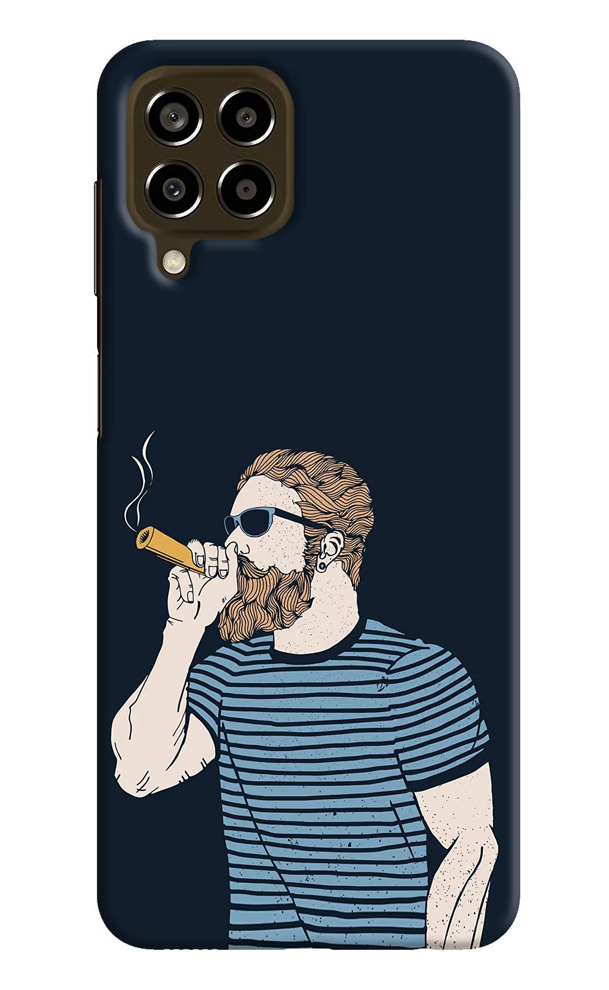 Smoking Samsung M33 5G Hard Case Back Cover by Casekaro