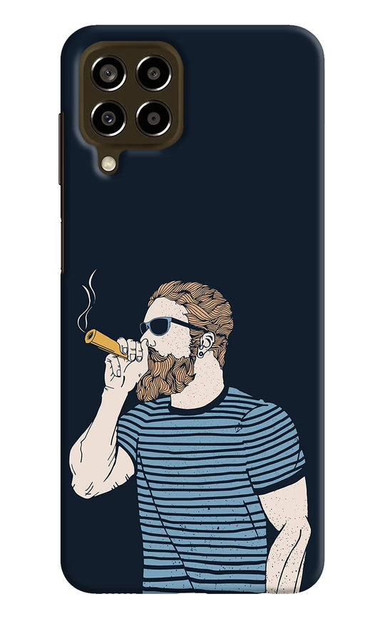 Smoking Samsung M33 5G Hard Case Back Cover by Casekaro