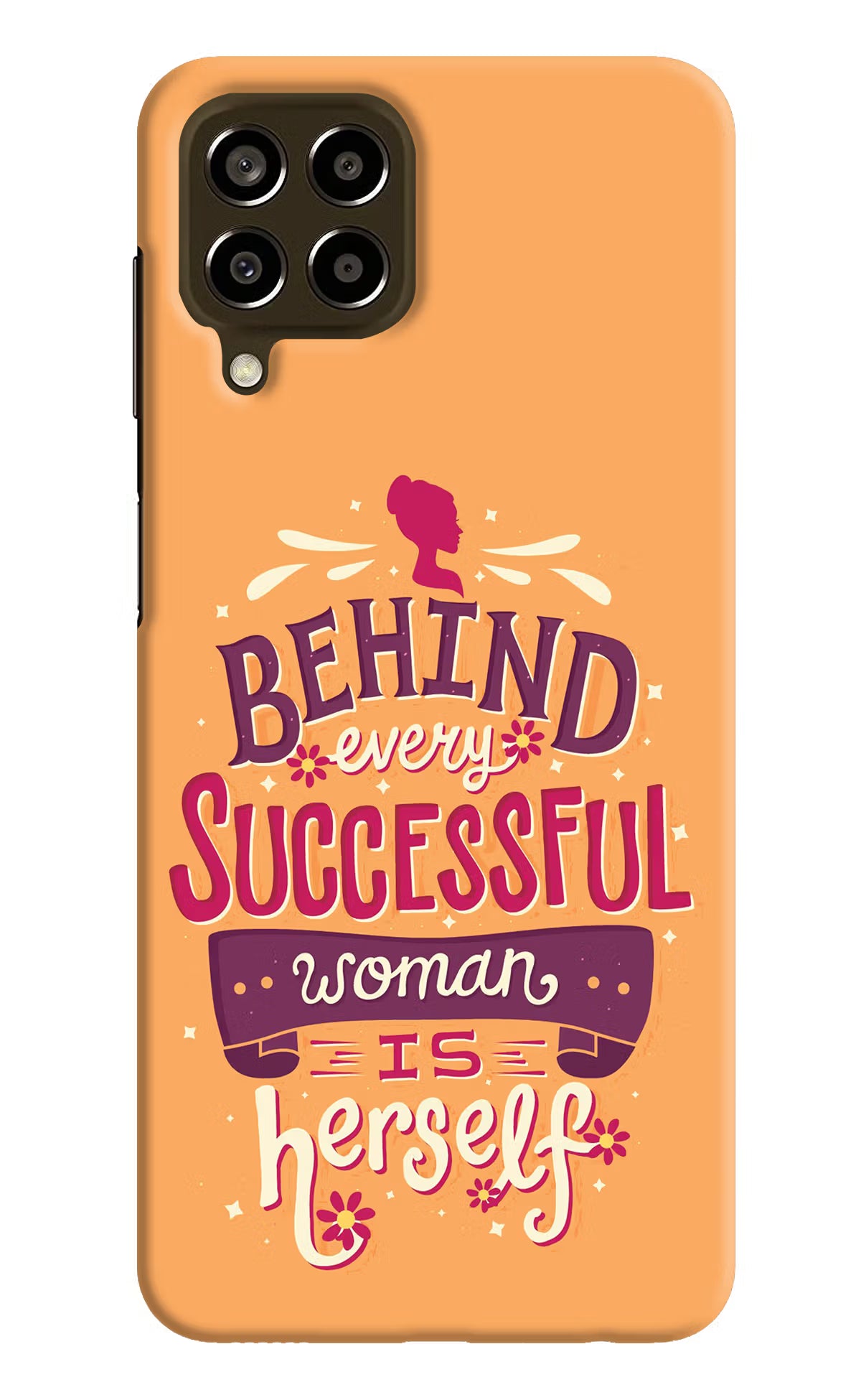 Behind Every Successful Woman There Is Herself Samsung M33 5G Hard Case Back Cover by Casekaro