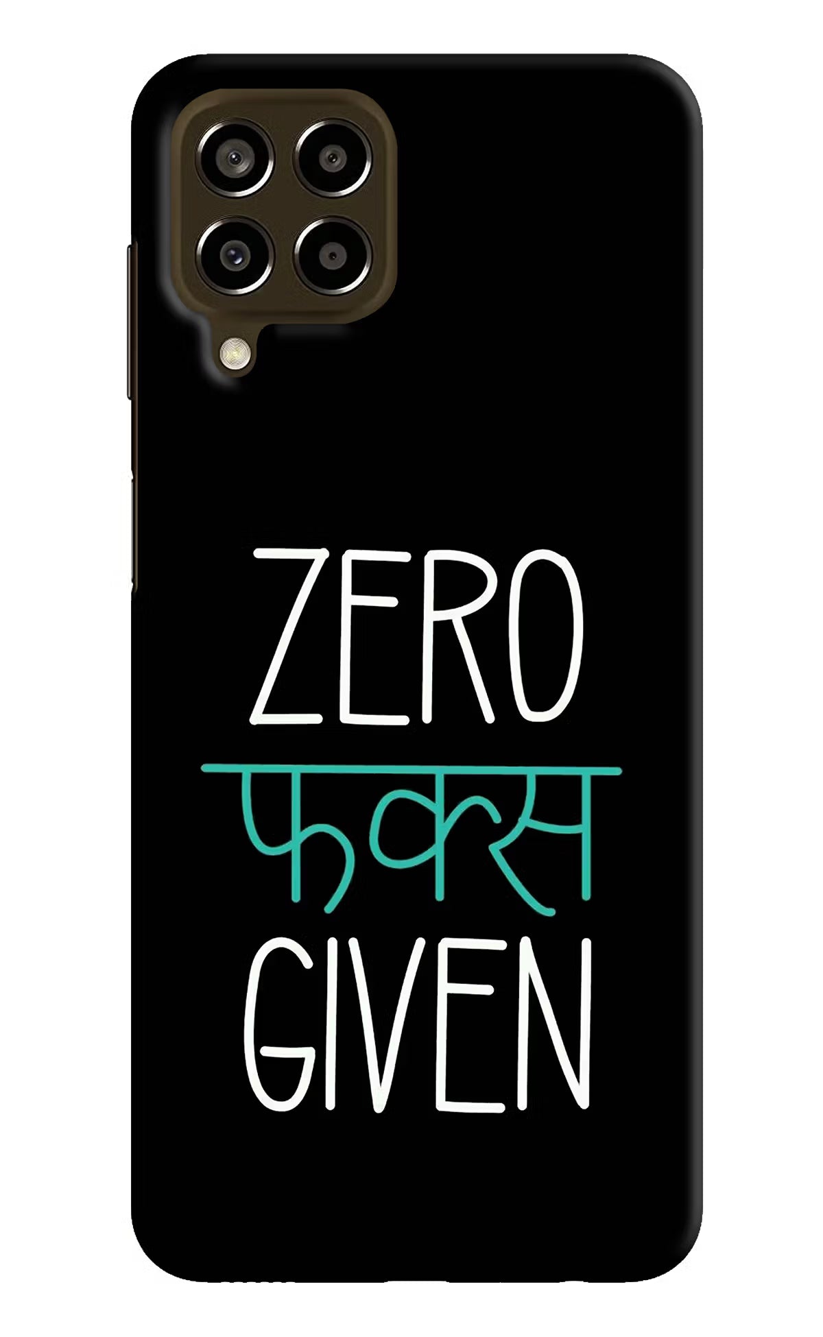 Zero Fucks Given Samsung M33 5G Hard Case Back Cover by Casekaro