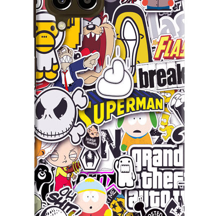 Sticker Bomb Samsung M33 5G Hard Case Back Cover by Casekaro