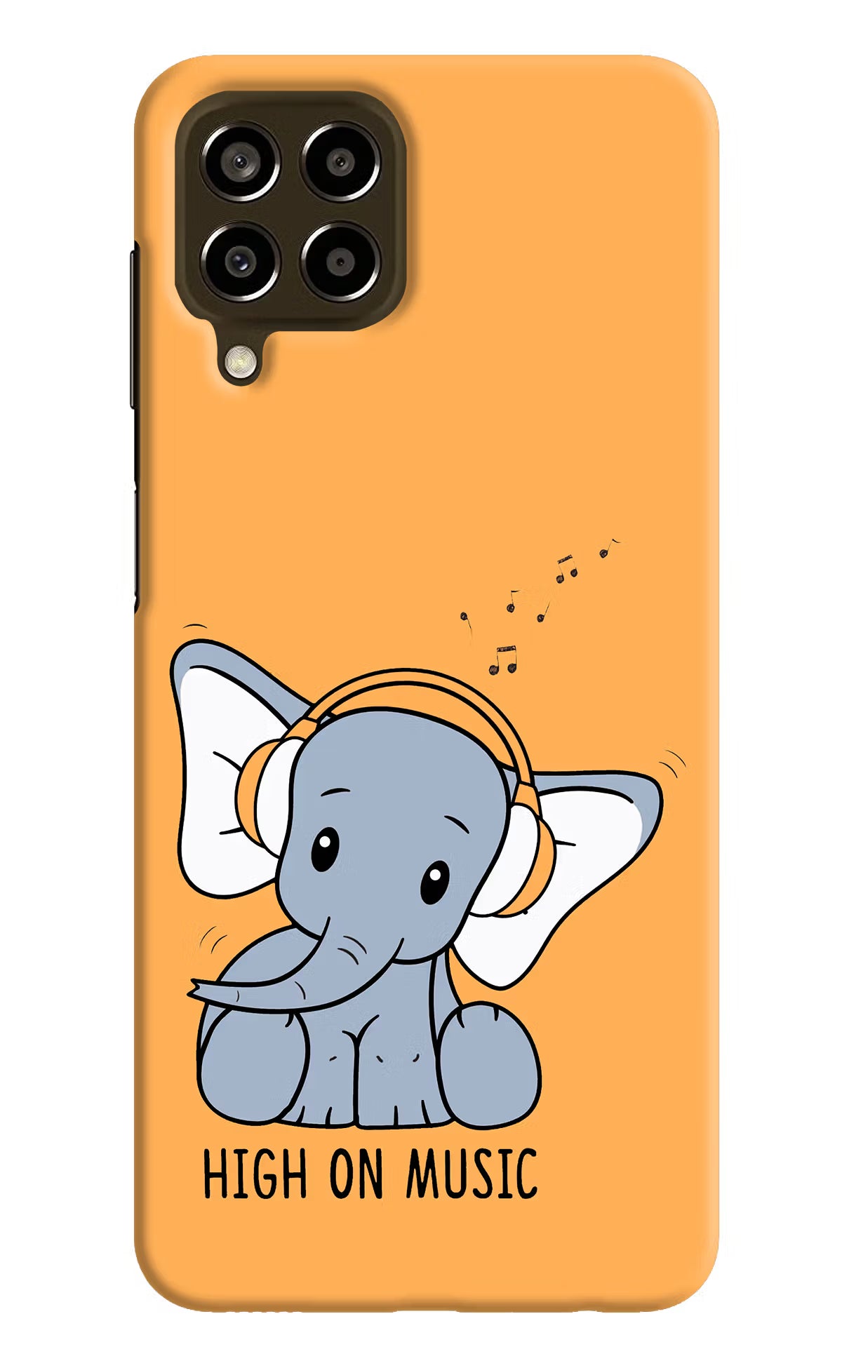 High On Music Samsung M33 5G Hard Case Back Cover by Casekaro