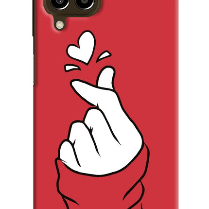 Korean Love Sign Samsung M33 5G Hard Case Back Cover by Casekaro