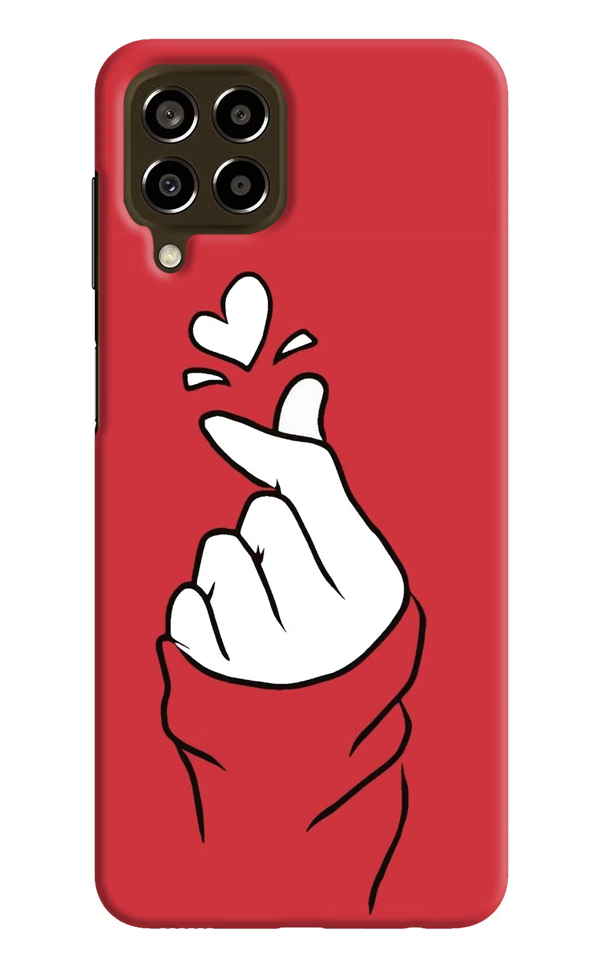 Korean Love Sign Samsung M33 5G Hard Case Back Cover by Casekaro