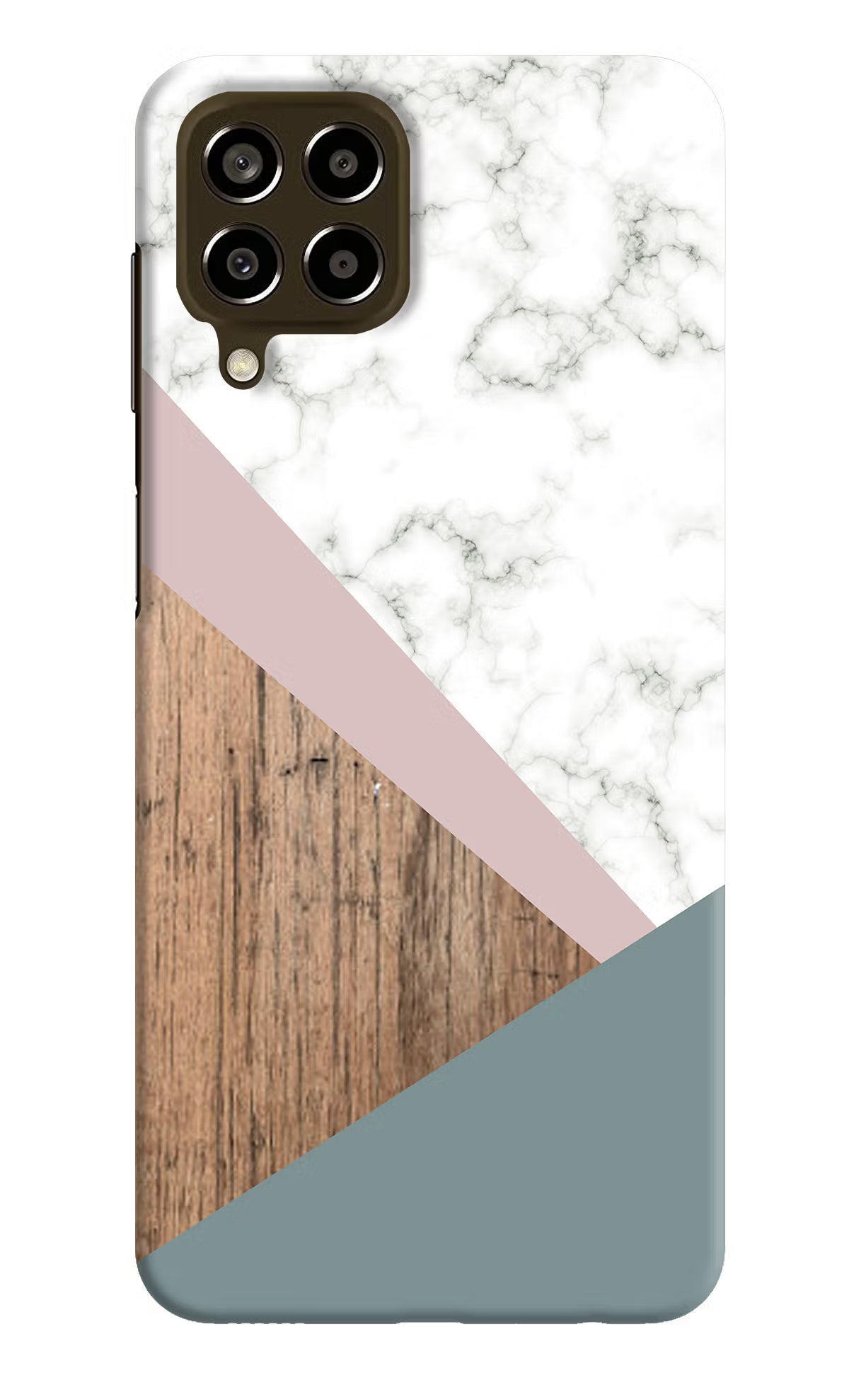 Marble wood Abstract Samsung M33 5G Hard Case Back Cover by Casekaro