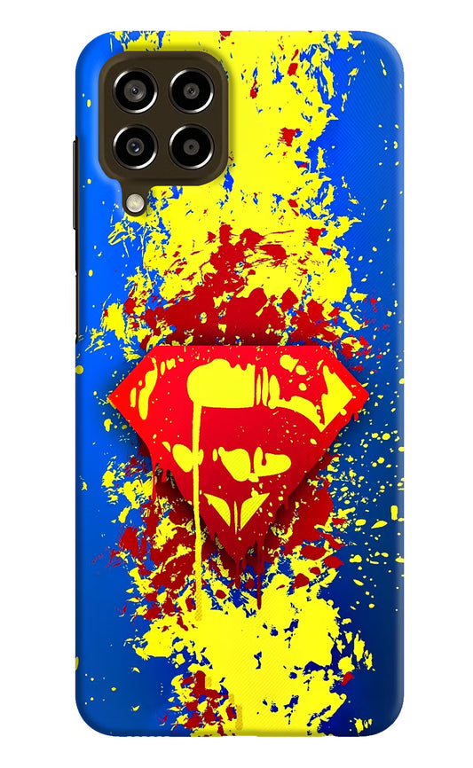 Superman logo Samsung M33 5G Hard Case Back Cover by Casekaro