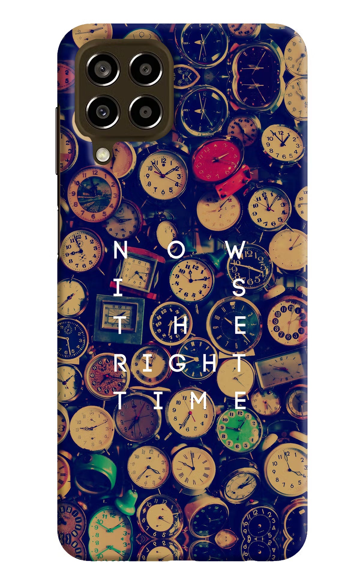 Now is the Right Time Quote Samsung M33 5G Hard Case Back Cover by Casekaro