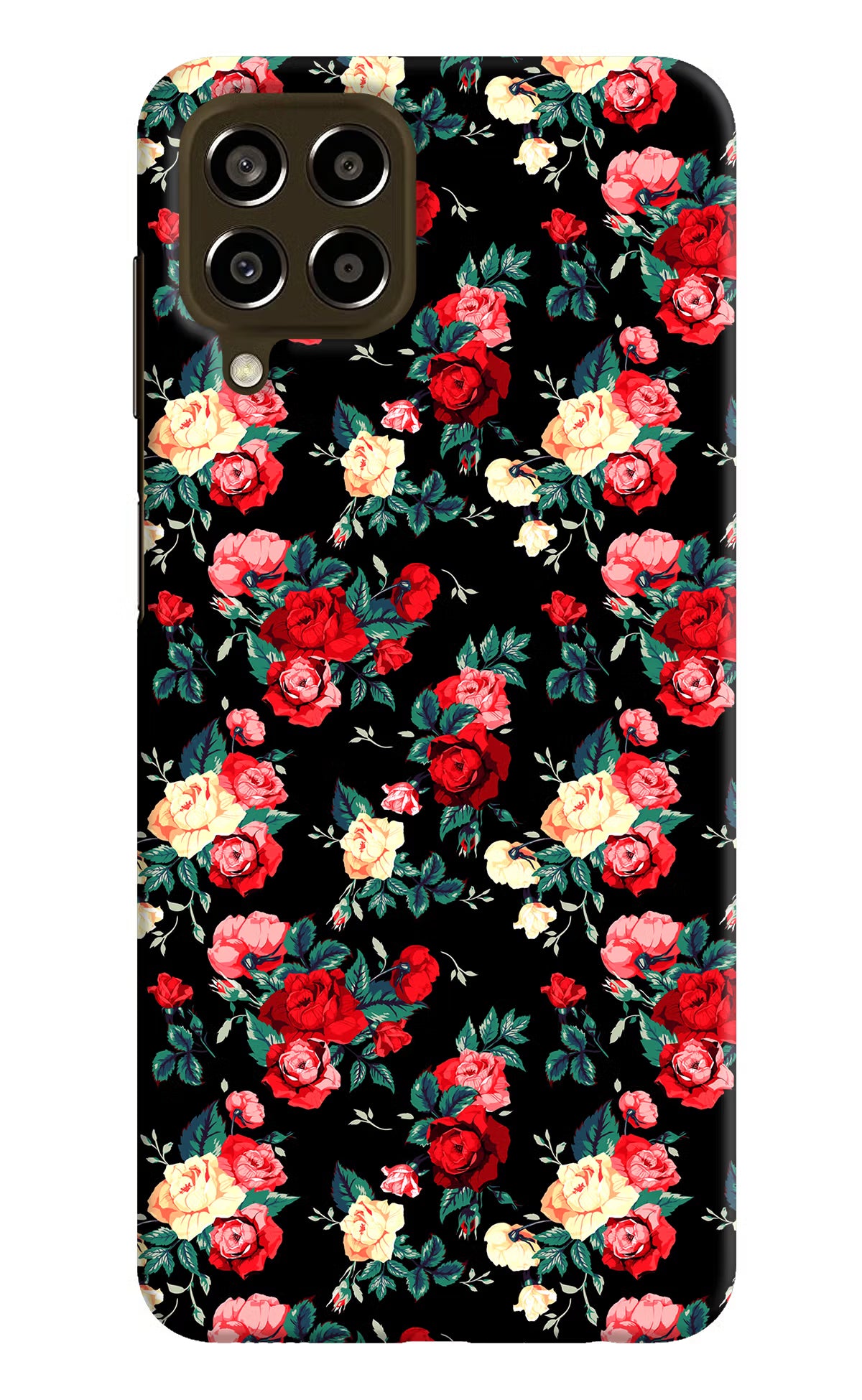 Rose Pattern Samsung M33 5G Hard Case Back Cover by Casekaro