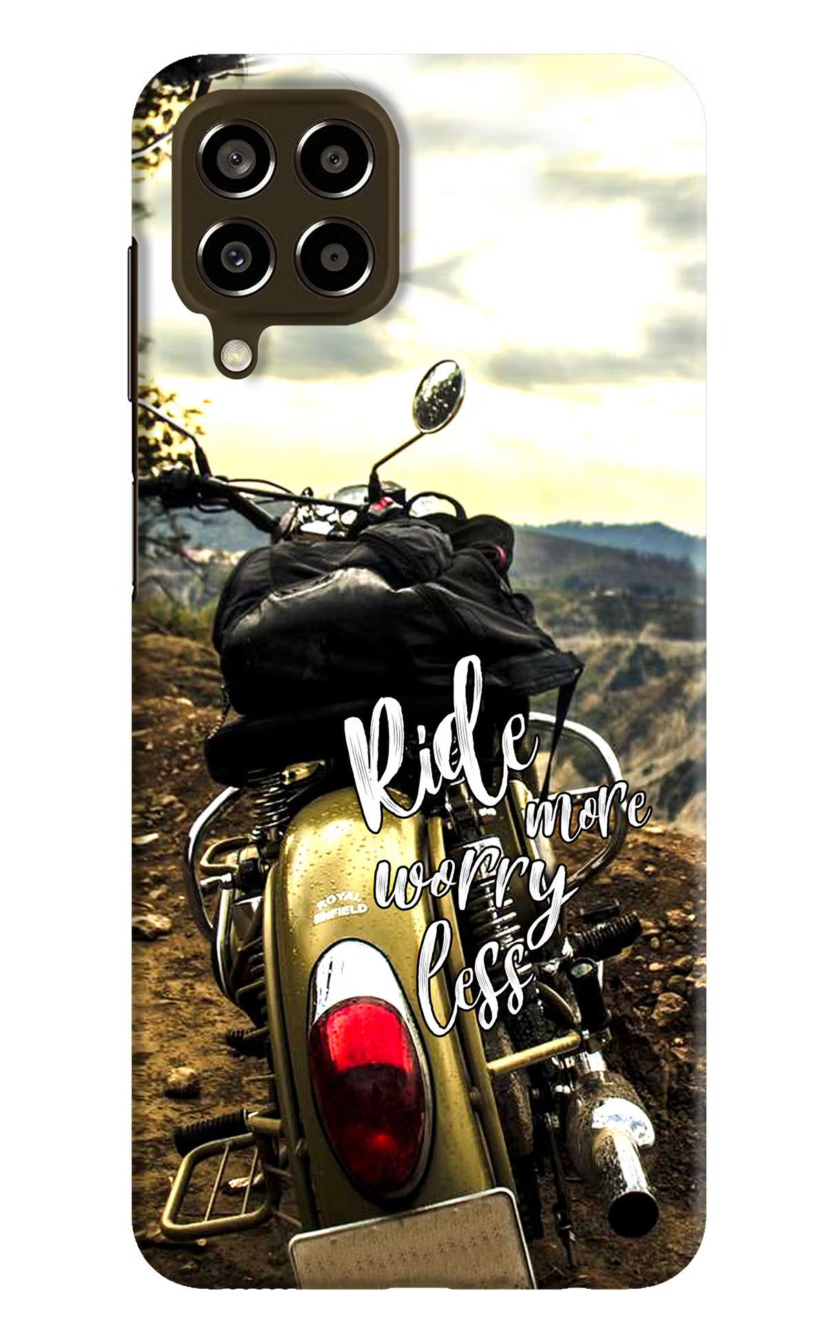 Ride More Worry Less Samsung M33 5G Hard Case Back Cover by Casekaro