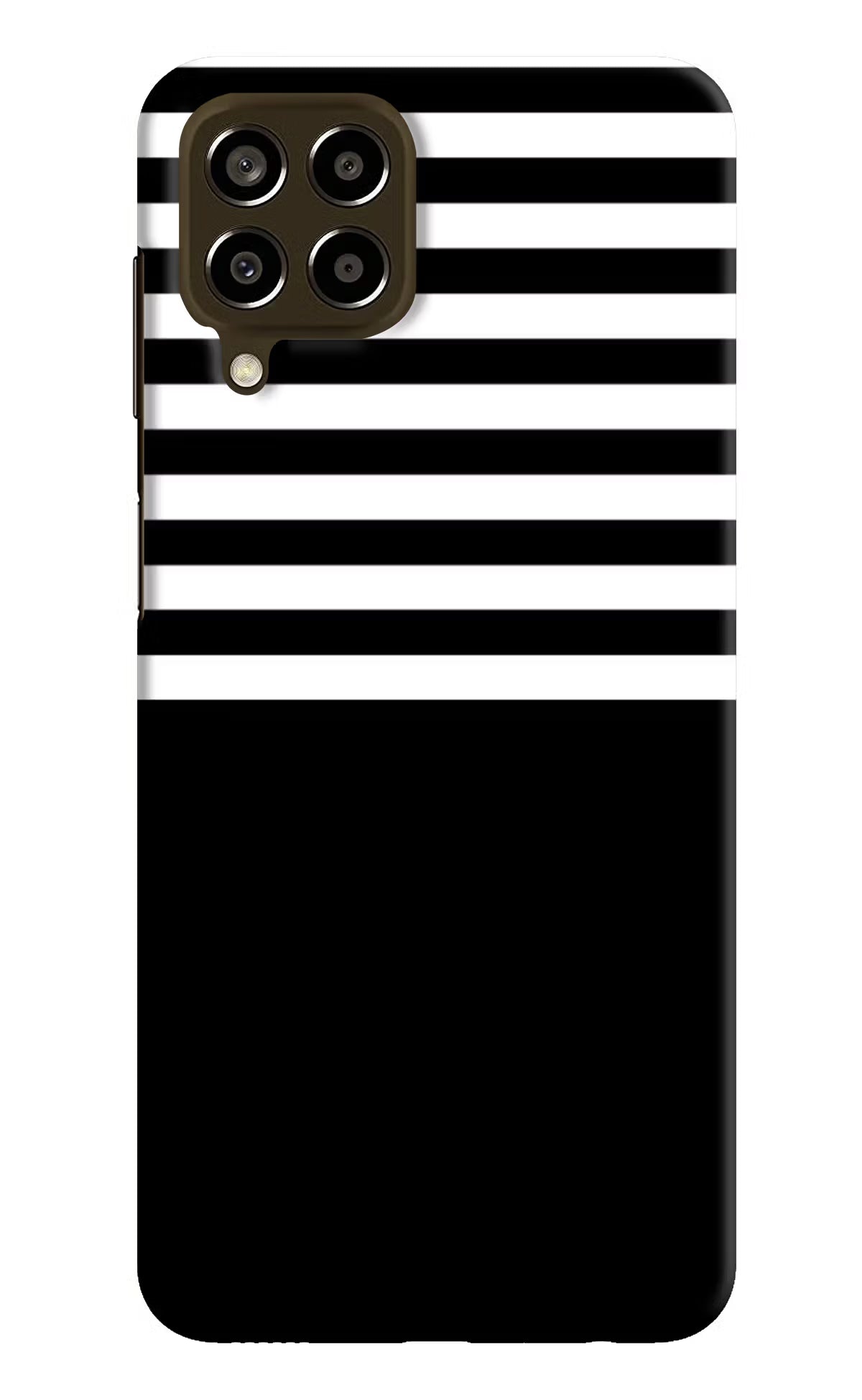 Black and White Print Samsung M33 5G Hard Case Back Cover by Casekaro