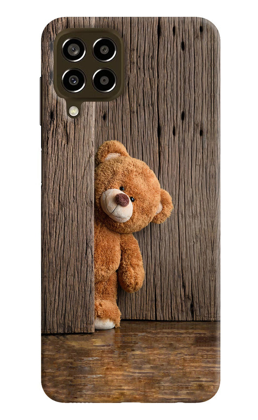 Teddy Wooden Samsung M33 5G Hard Case Back Cover by Casekaro