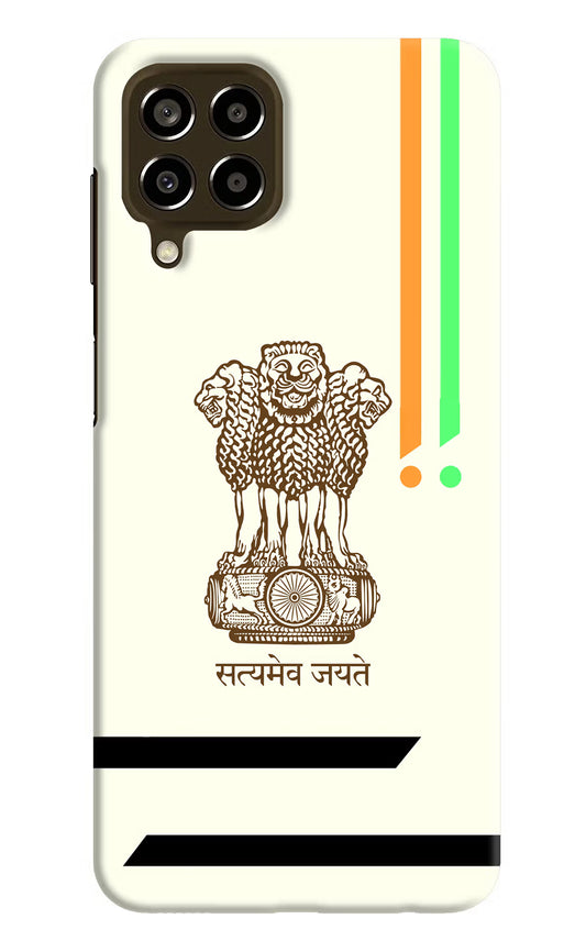 Satyamev Jayate Brown Logo Samsung M33 5G Hard Case Back Cover by Casekaro