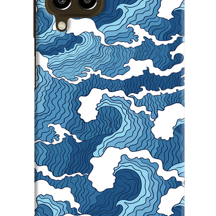Blue Waves Samsung M33 5G Hard Case Back Cover by Casekaro