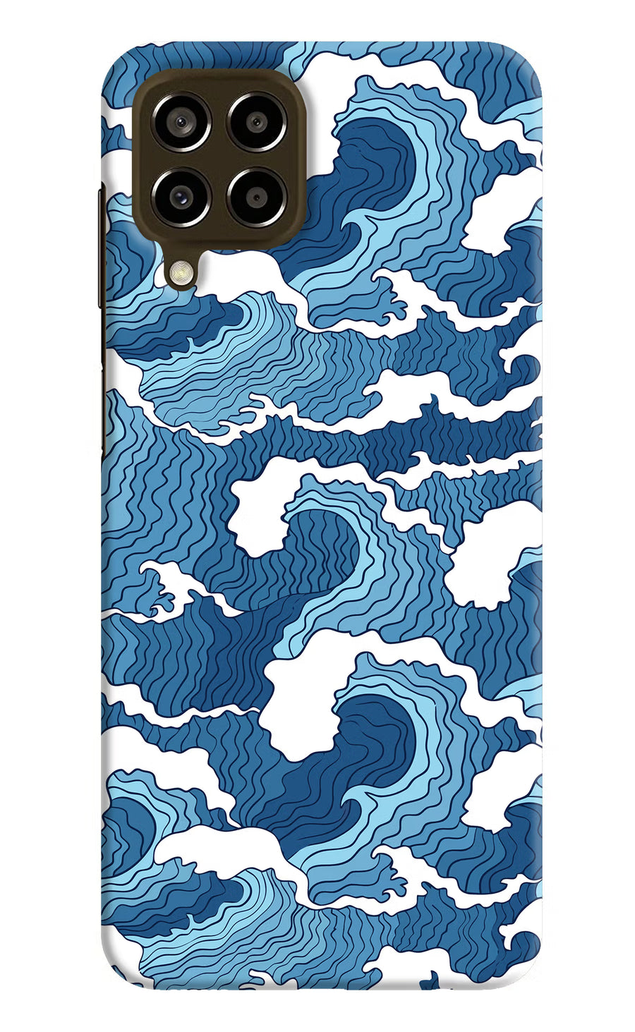 Blue Waves Samsung M33 5G Back Cover, Hard case