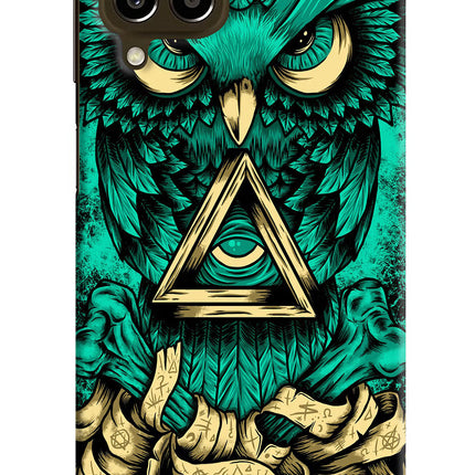 Green Owl Samsung M33 5G Hard Case Back Cover by Casekaro
