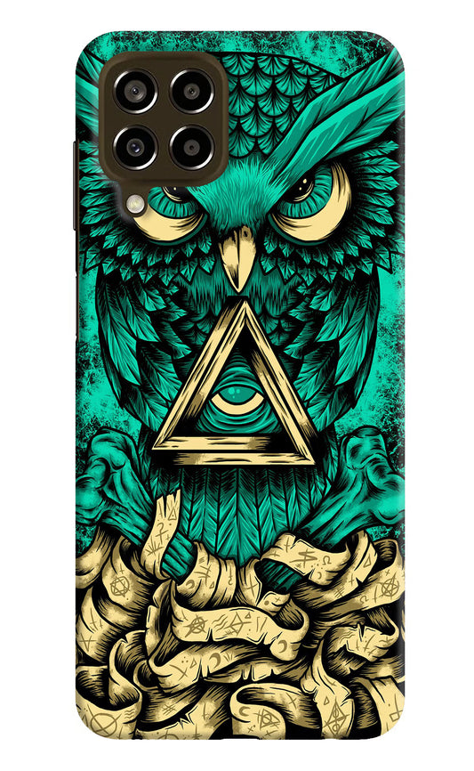 Green Owl Samsung M33 5G Hard Case Back Cover by Casekaro