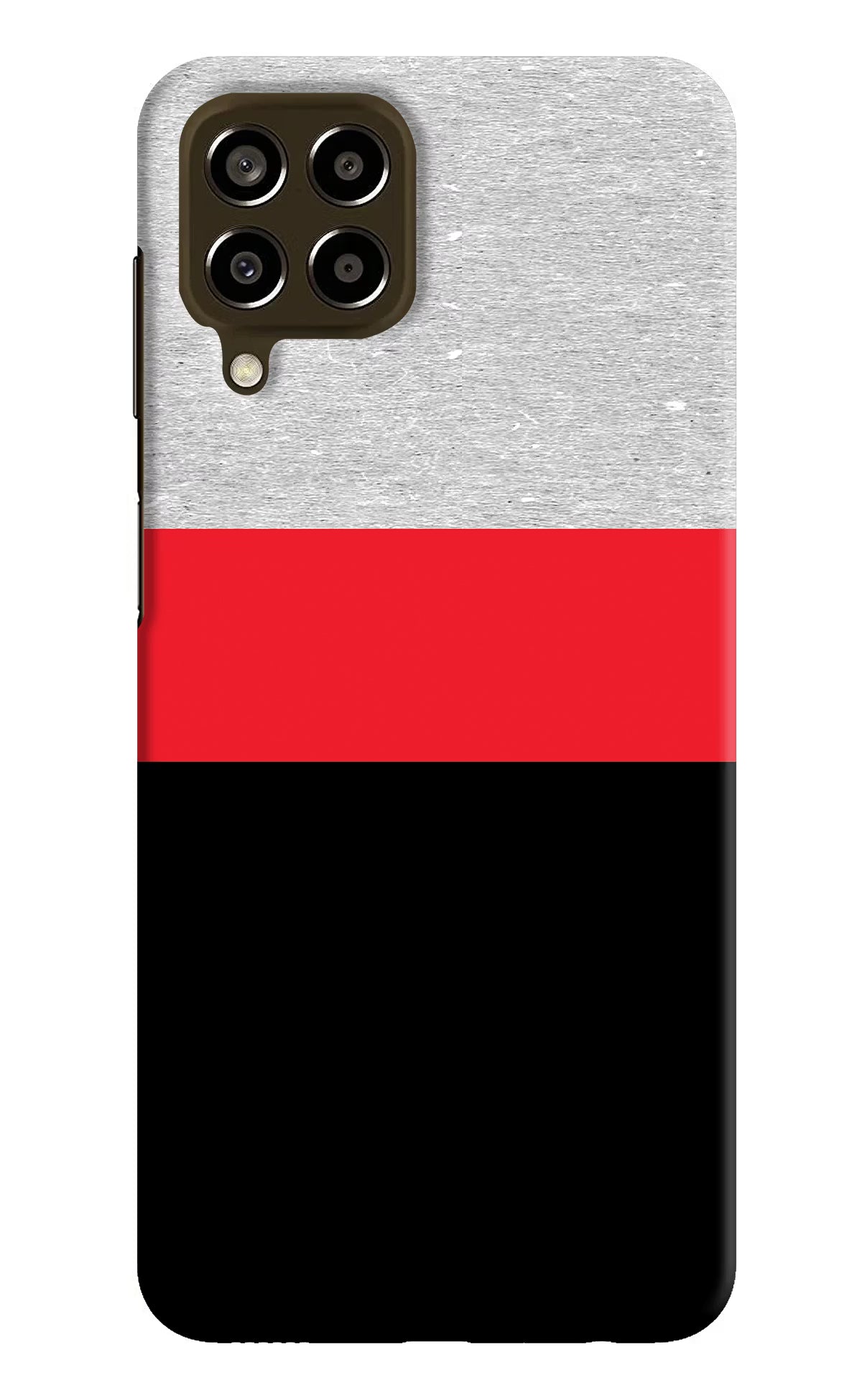 Tri Color Pattern Samsung M33 5G Hard Case Back Cover by Casekaro