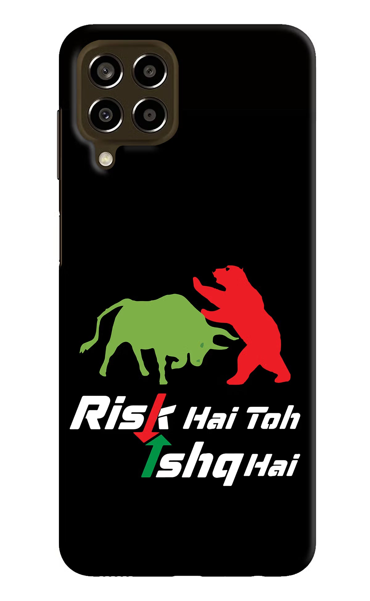 Risk Hai Toh Ishq Hai Samsung M33 5G Hard Case Back Cover by Casekaro