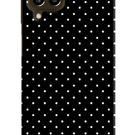 White Dots Samsung M33 5G Hard Case Back Cover by Casekaro