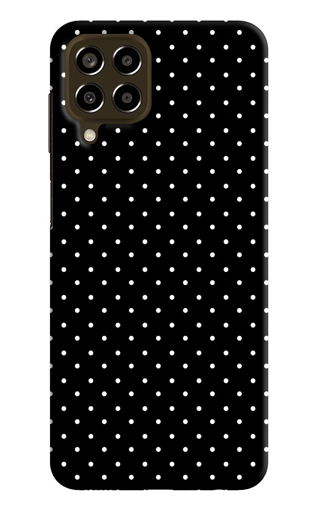 White Dots Samsung M33 5G Hard Case Back Cover by Casekaro