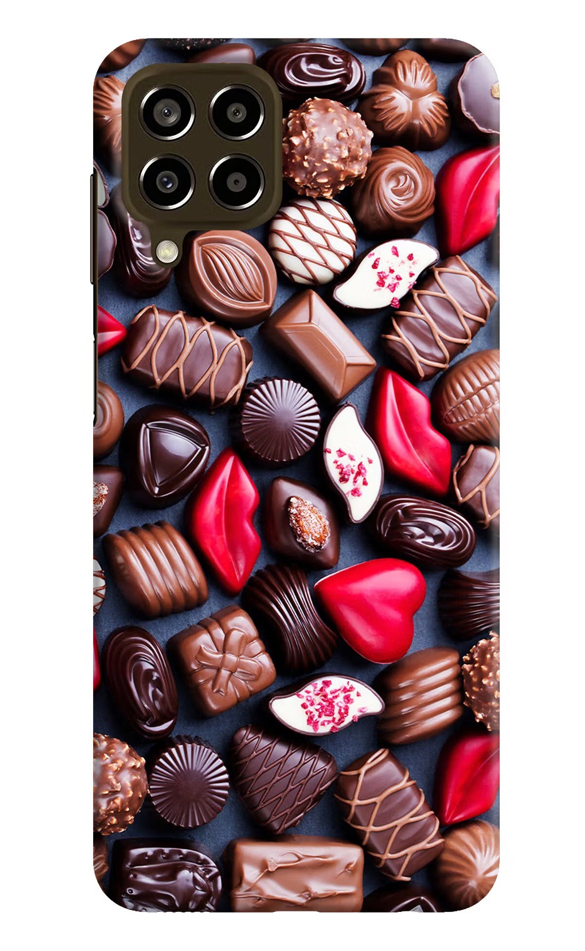 Chocolates Samsung M33 5G Hard Case Back Cover by Casekaro