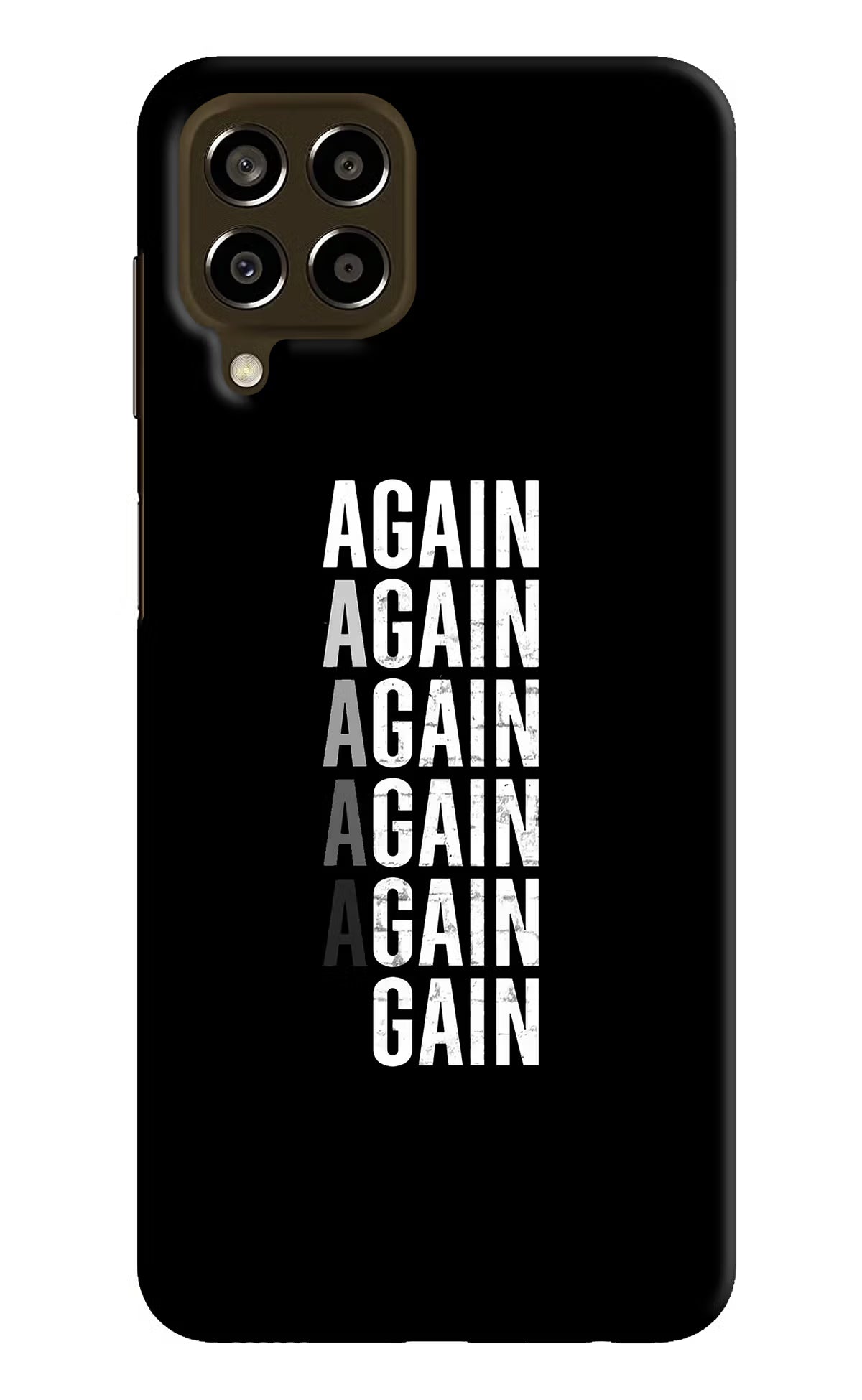 Again Again Gain Samsung M33 5G Hard Case Back Cover by Casekaro