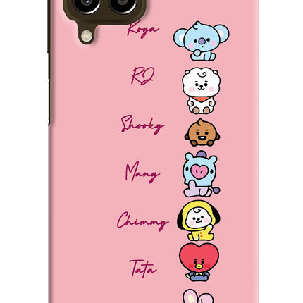 BTS names Samsung M33 5G Hard Case Back Cover by Casekaro