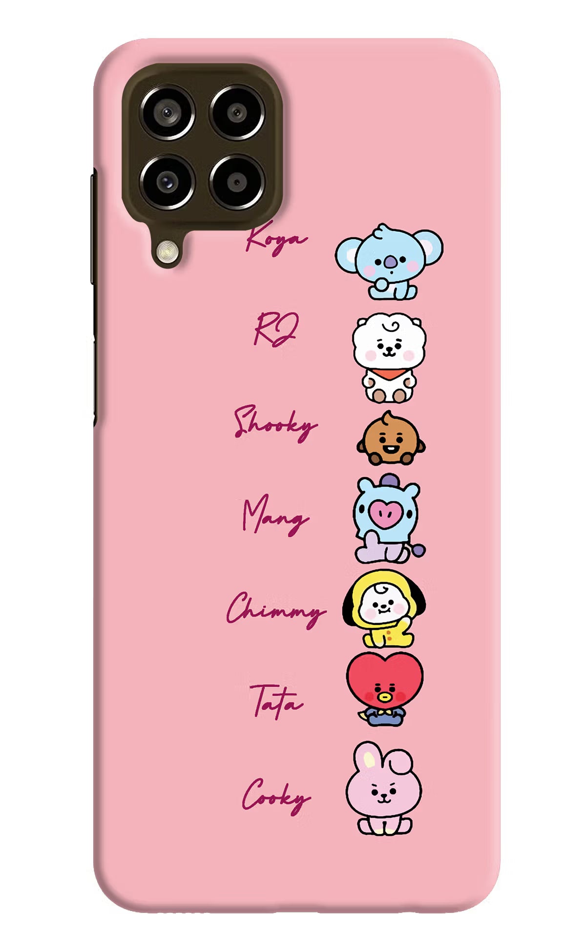 BTS names Samsung M33 5G Hard Case Back Cover by Casekaro
