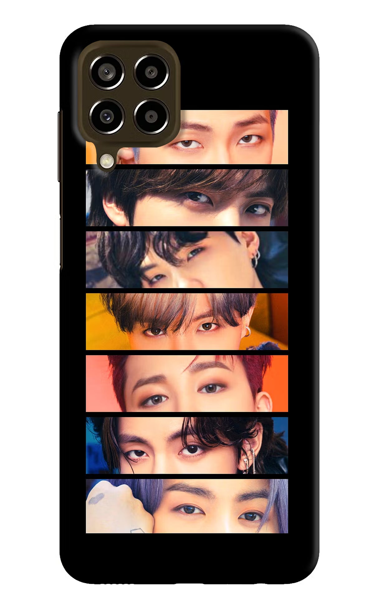 BTS Eyes Samsung M33 5G Hard Case Back Cover by Casekaro