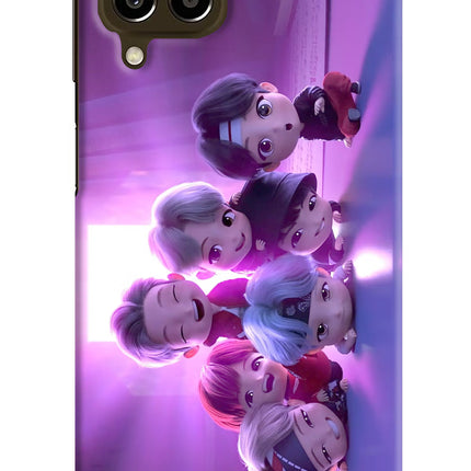 BTS Chibi Samsung M33 5G Hard Case Back Cover by Casekaro