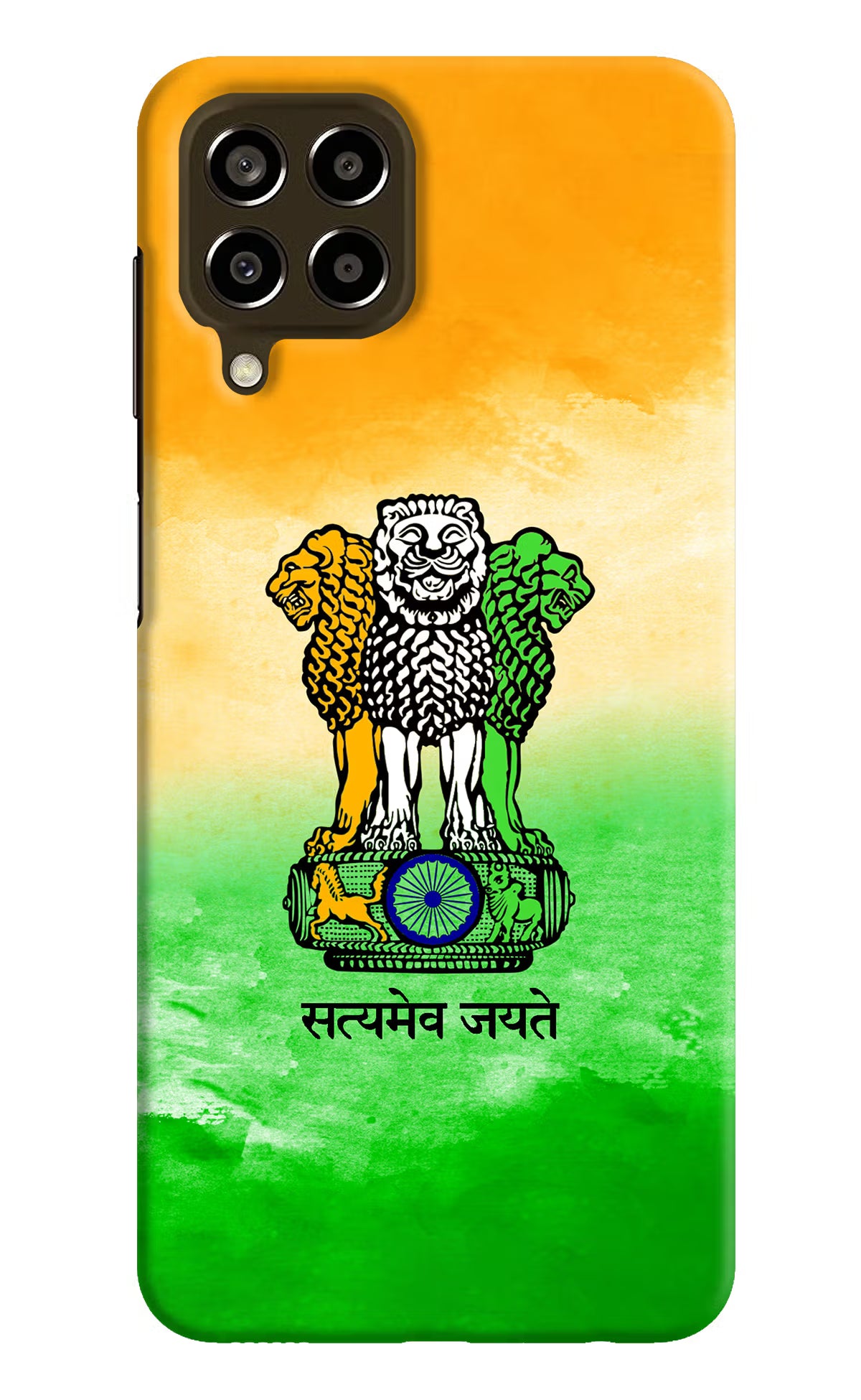 Satyamev Jayate Flag Samsung M33 5G Hard Case Back Cover by Casekaro