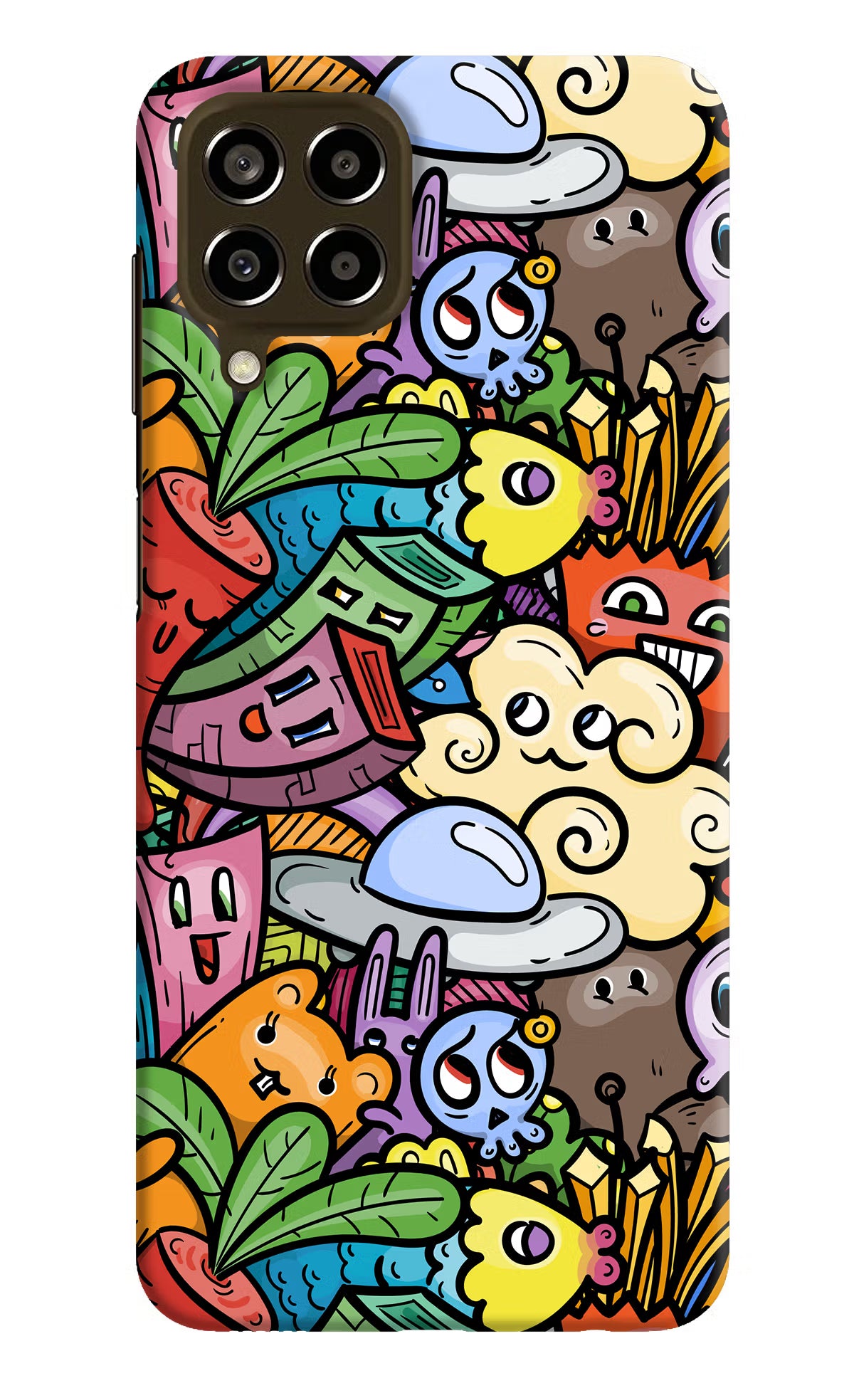 Veggie Doodle Samsung M33 5G Hard Case Back Cover by Casekaro
