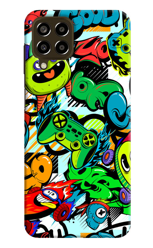 Game Doodle Samsung M33 5G Hard Case Back Cover by Casekaro
